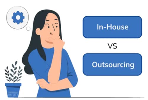 Make decision between in house vs outsourcing