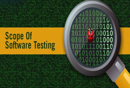 Test scope for software testing