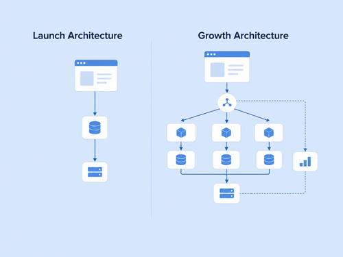 Product scalability - launch versus growth architecture